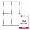 Classic Specialty Size Paper Name Badge Insert - 2 Color (3 5/8"x5 1/2")